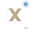 Wooden Letter X 12 inch or 8 inch, Unfinished Large Wood Letters for Crafts | Woodpeckers